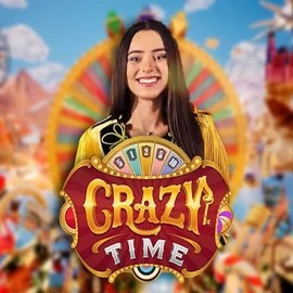 Enjoy Crazy Time by Evolution – logo hosted on shakebetcasinos.com