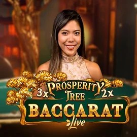 Prosperity Tree Baccarat slot logo by Evolution at ShakeBet Casino