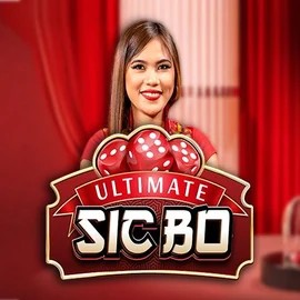 Ultimate Sic Bo online game logo by Ezugi on shakebetcasinos.com